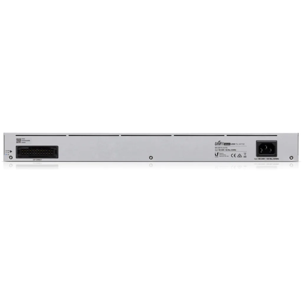 Imagen 1 de Switch Ubiquiti Layer 3 48*GE PoE(40*PoE+ y 8*PoE++) 600W 4*SFP Montaje en Rack