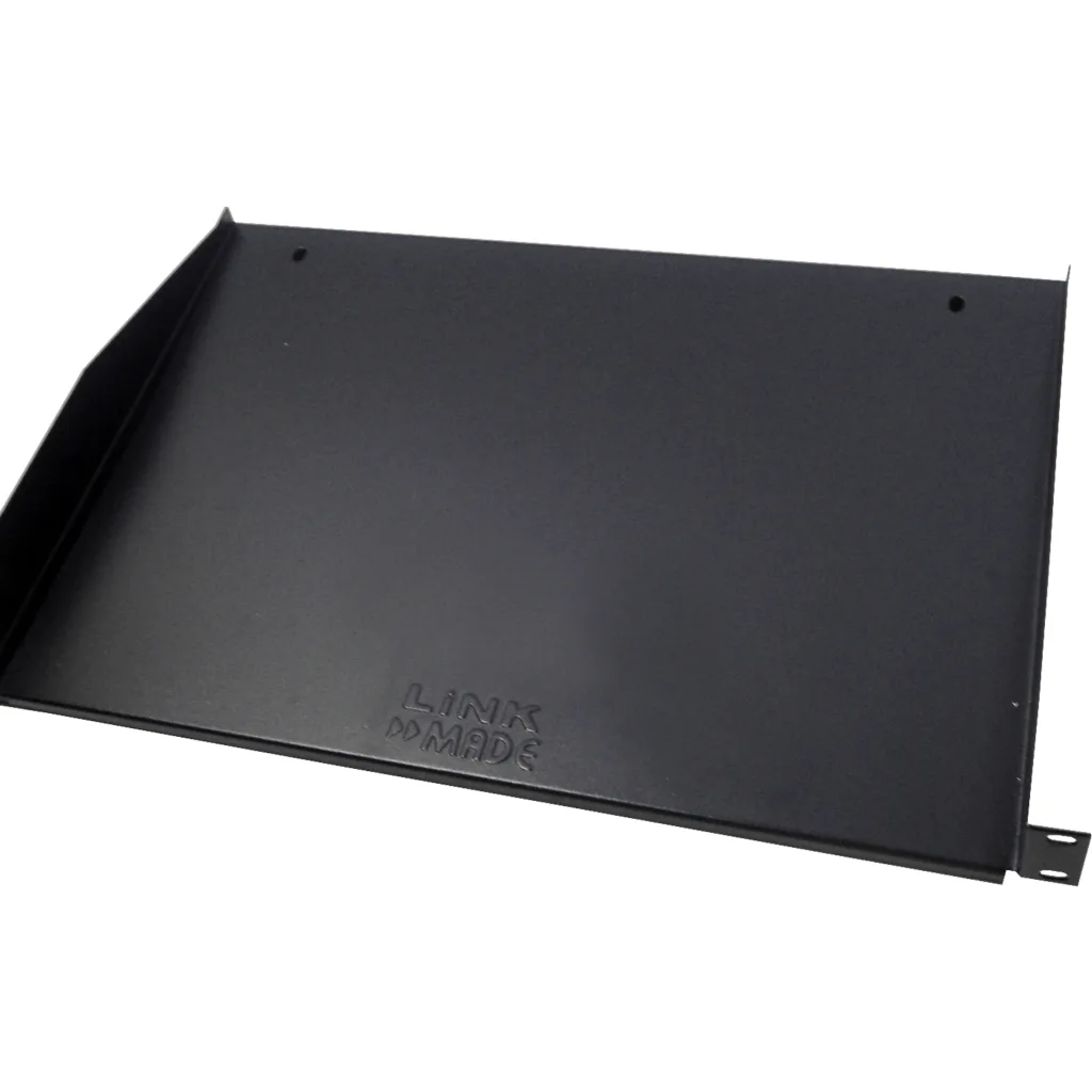 Imagen 1 de Bandeja Rack Linkmade 1U 30cm fondo Lisa para Rack Color negra Req/Tornillos