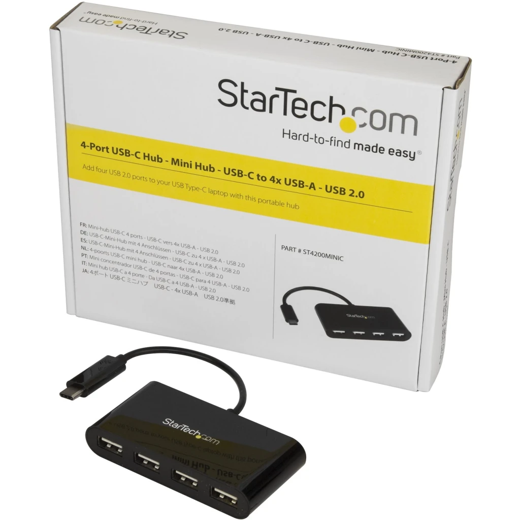 Imagen 4 de HUB StarTech Conector USB-C a 4 Port USB A 2.0 color Negro