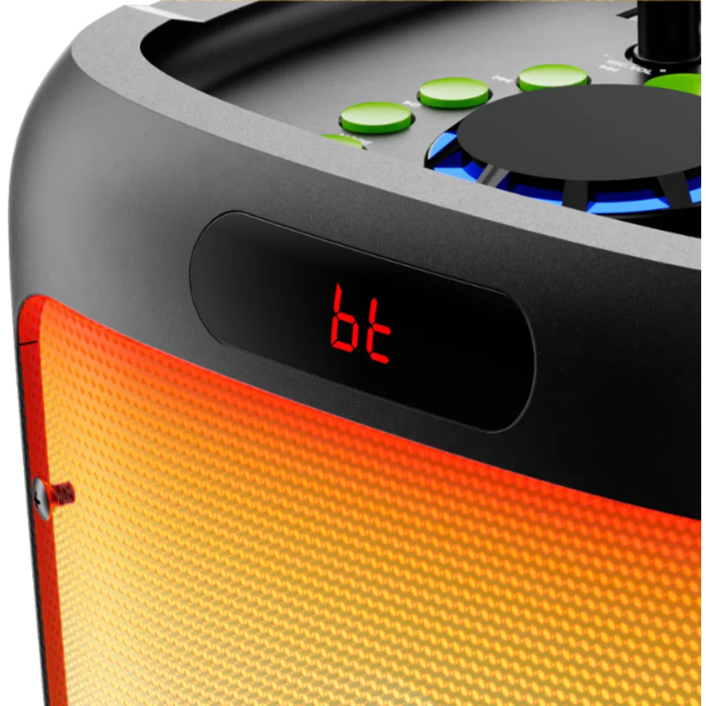 Imagen 1 de Parlante Karaoke KlipX KLS-652 BoomFire X, Portable 8" 100W RMS c/mic Bt5.0 USB