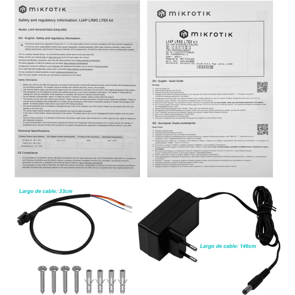 Imagen 4 de MIKROTIK R8+LTE6 3-Sim GPS WiFi-2,4GHz 2x2-2,5dBi 1-1000 RouterOS-L4