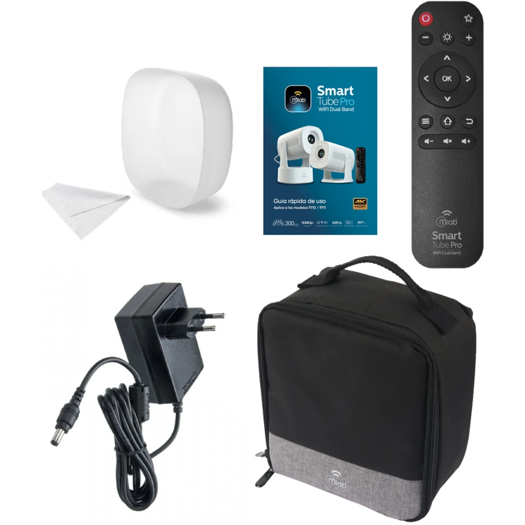 Imagen 7 de MLAB PROYECTOR SMART TUBE BATTERY WIFI DUAL-BAND 1080P 300ANSI LUMEN