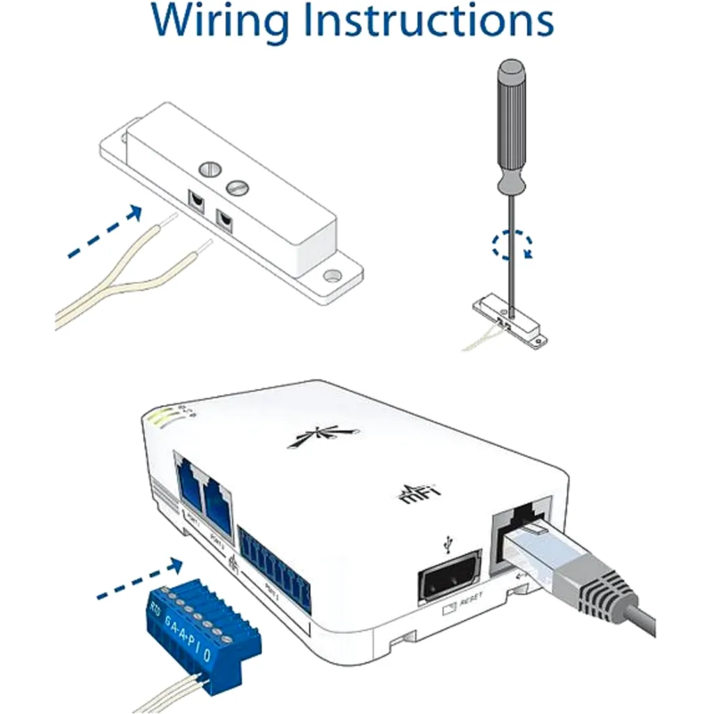 Imagen 4 de UBIQUITI SENSOR PUERTA MFI 20MM SPST MAGNETICO INC-CABLE-5MTS