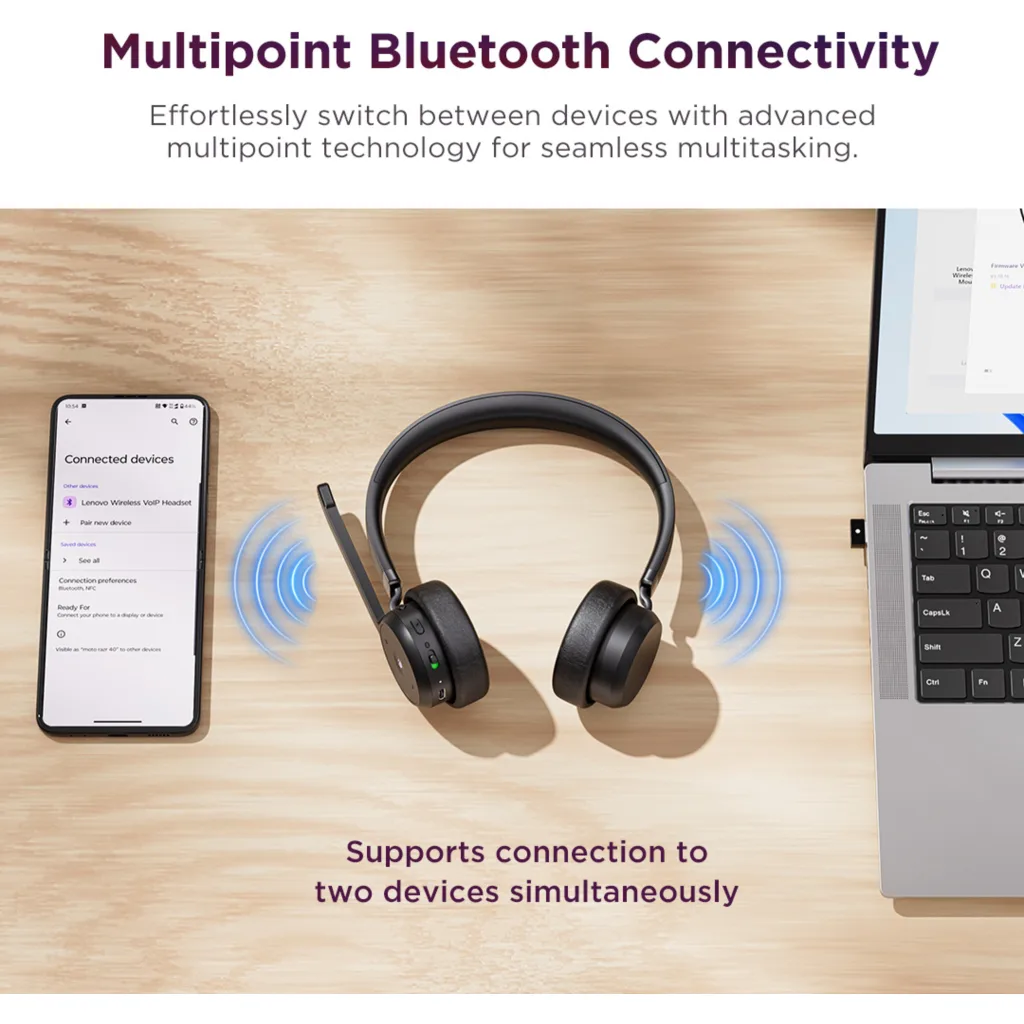 Imagen 6 de Auriculares Inalámbricos Lenovo VoIP Headset (Teams)