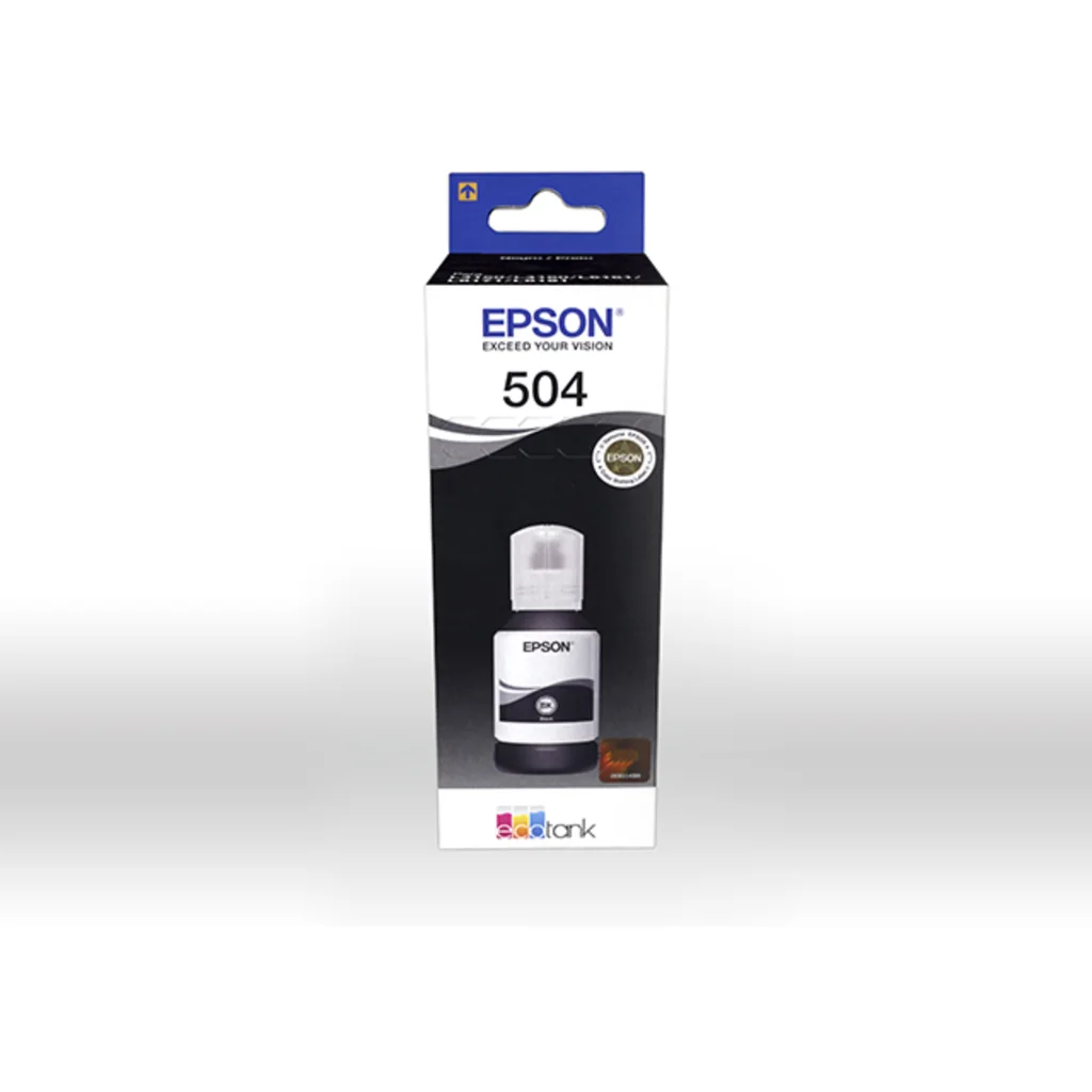 Botella de Tinta Epson T504 Negro C13T03N12A L4150 L4160 L6161 L6171 L6191