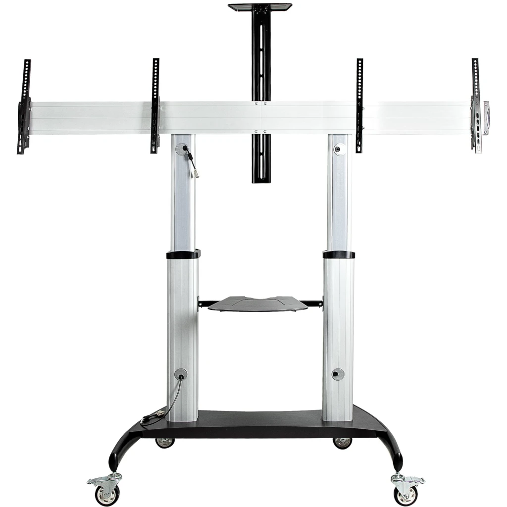 Imagen 1 de Soporte Pedestal c/Ruedas para TV Dual 37" A 60" hasta 50Kg VESA 600*400