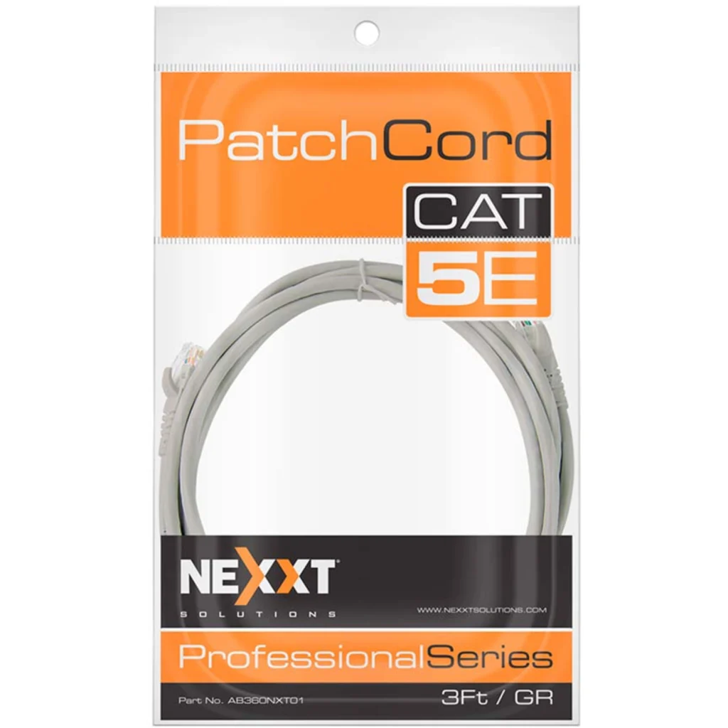 Imagen 3 de Cable de Red Nexxt Cat5e Patch Cord 2.1mt Color GRIS