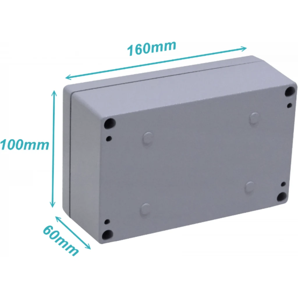 Imagen 1 de Caja 160x100x60mm IP66 Aluminio Grueso 4-Tornillos