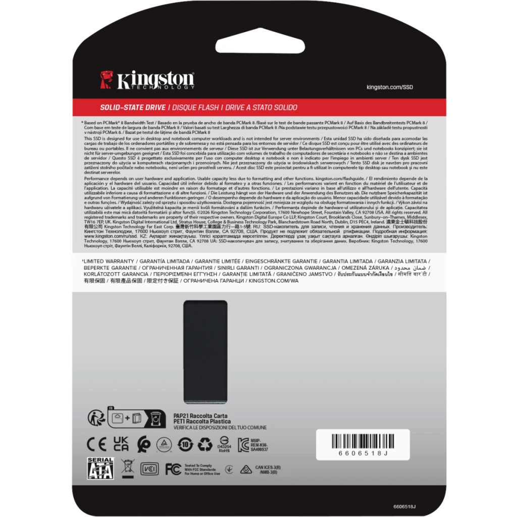 Imagen 3 de Unidad SSD Kingston SSDNow A400 960GB 2.5" 7mm SATA 3 Lect500MB/s Escr450MB/s
