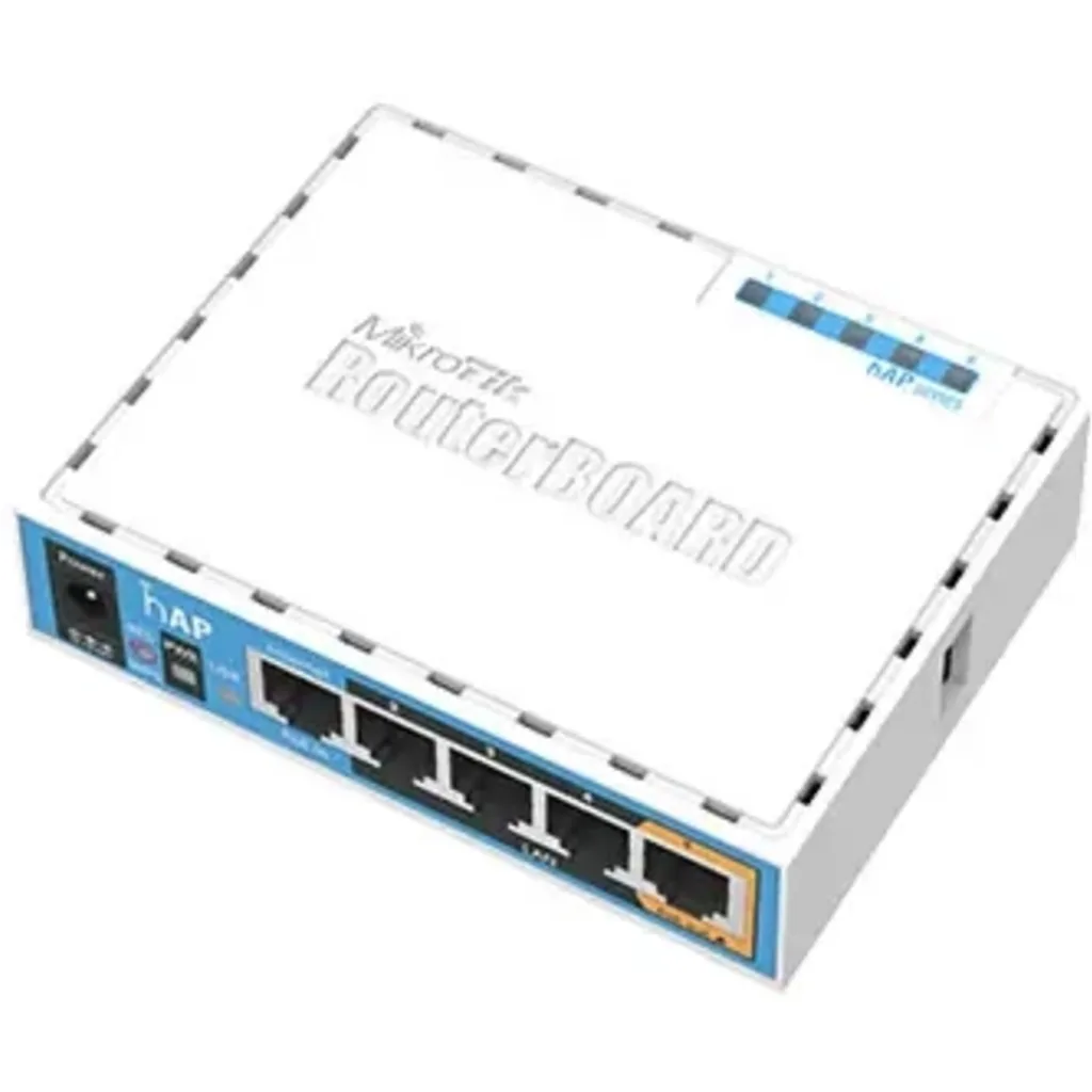 Imagen 1 de MIKROTIK Router 5 puertos ethernet 10/100, licencia 4, RAM 64MB + AP