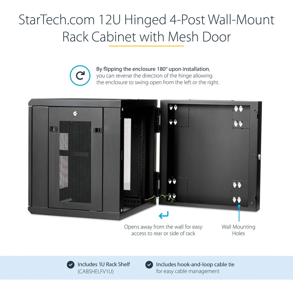 Imagen 1 de Rack de Pared para Servidores 12U - 20in