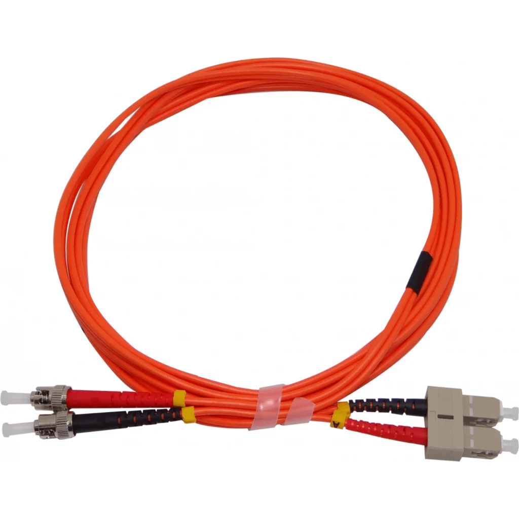 Imagen 2 de 3mt ST-SC OM1 MultiModo MM Duplex Jumper Fibra 62.5/125um LSZH 
