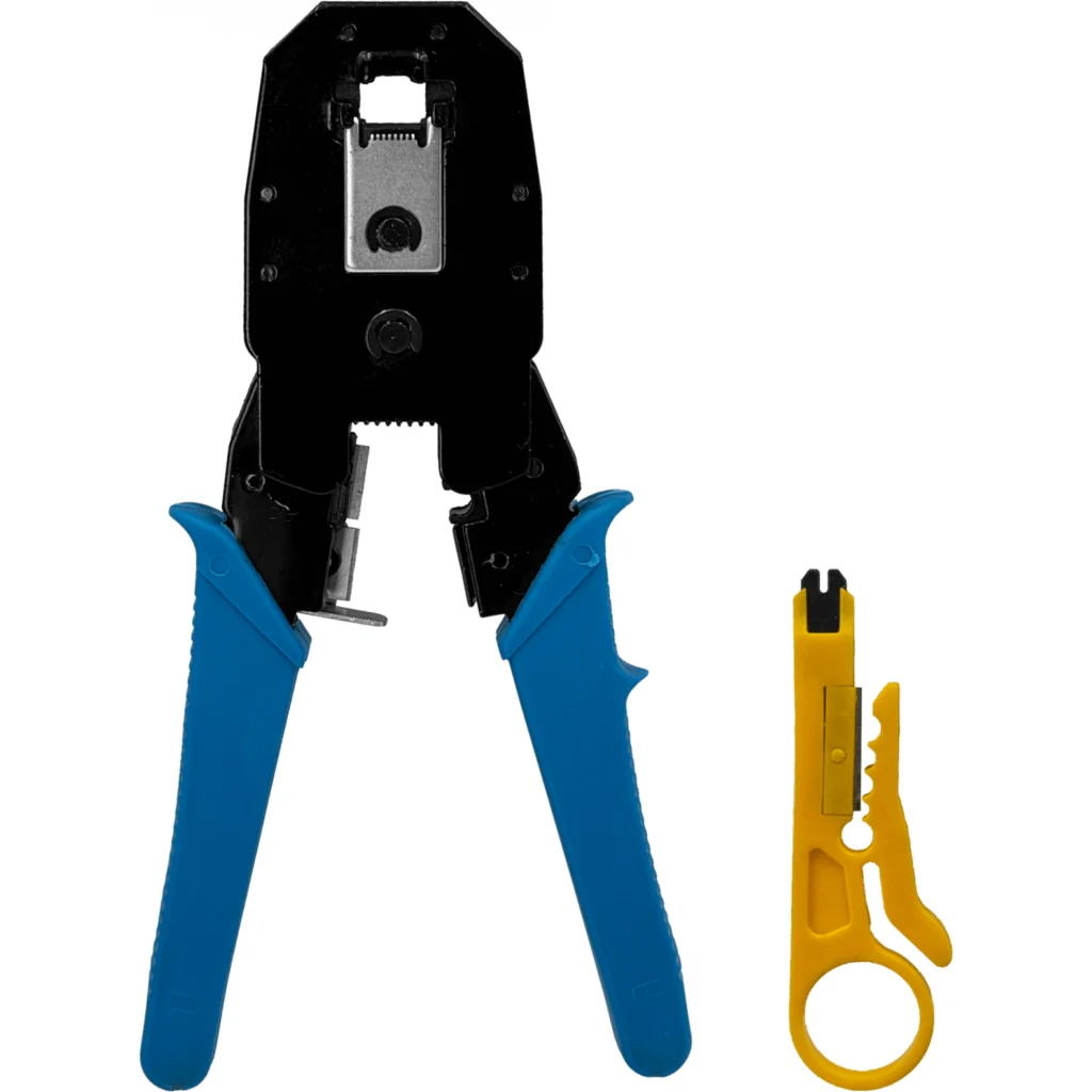Imagen 2 de Crimpeadora RJ11 RJ45 RJ12 RJ9 Incluye Mini Punchadora Peladora