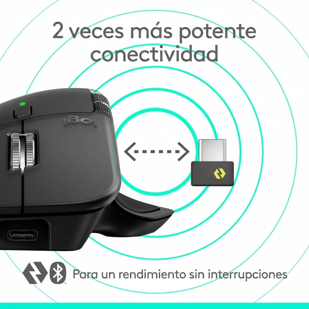 Imagen 7 de Mouse Inalámbrico Logitech MX Master 4 Inalámbrico 8000DPI 8 Botones BT Graphito