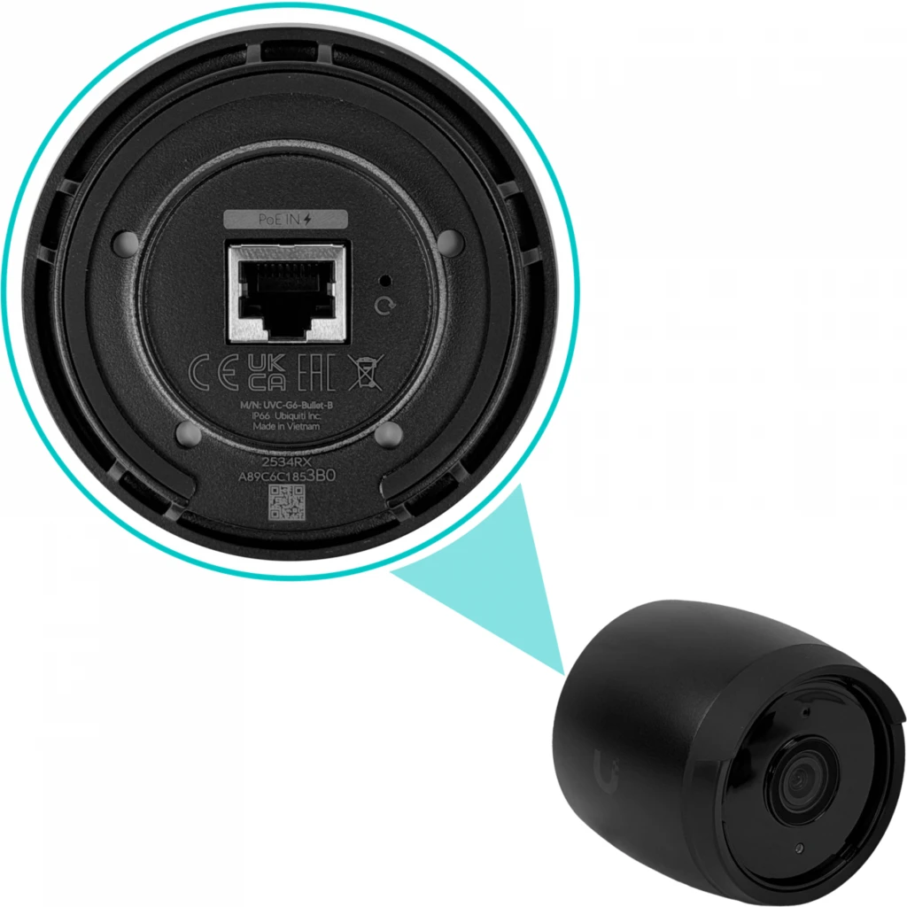 Imagen 7 de Cámara Bullet Ubiquiti UniFi UVC-G6-BULLET-B, IP 8MP AI PoE IR 30m Color negro