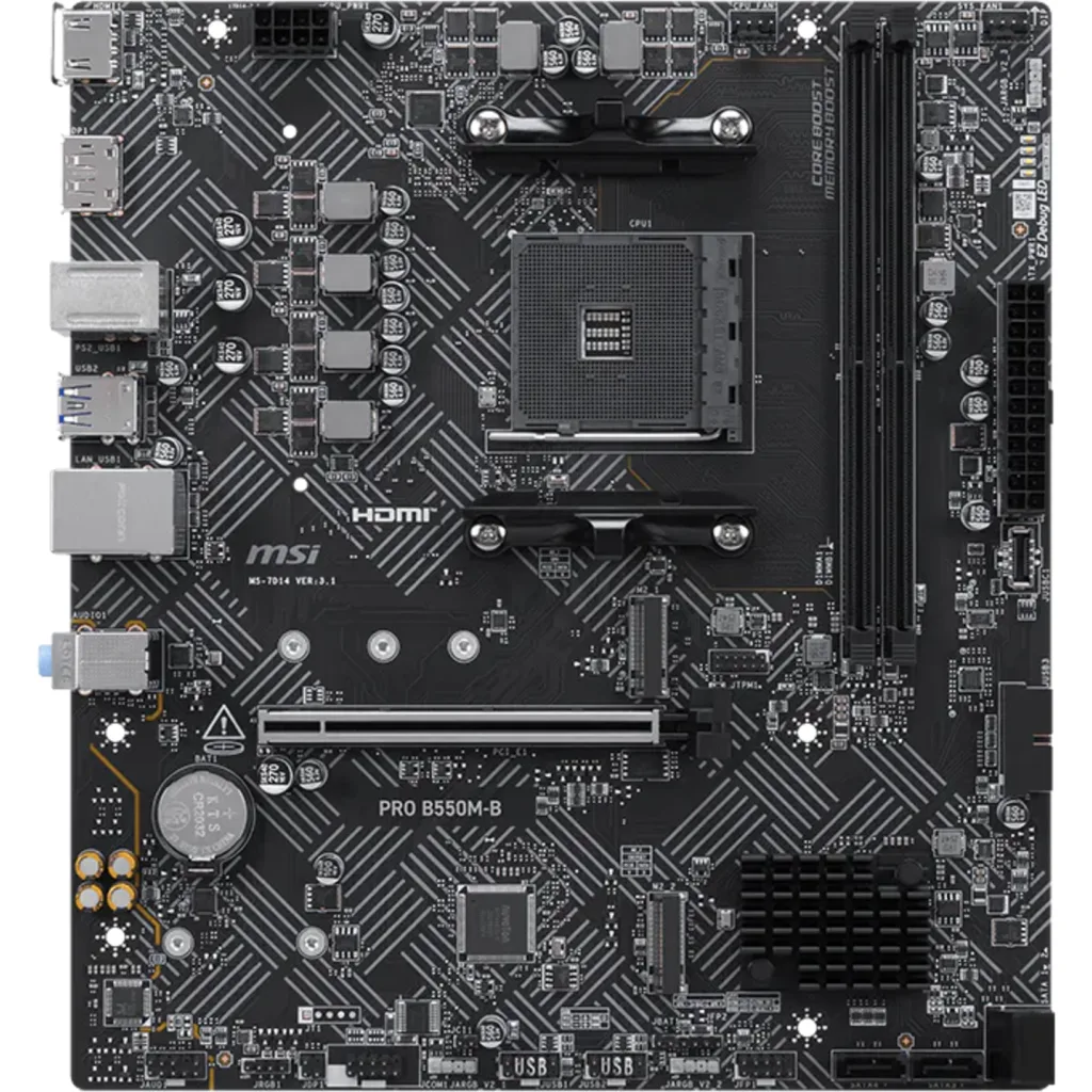 MSI - Motherboard - PRO B550M-B  DDR4 MicroATX AM4