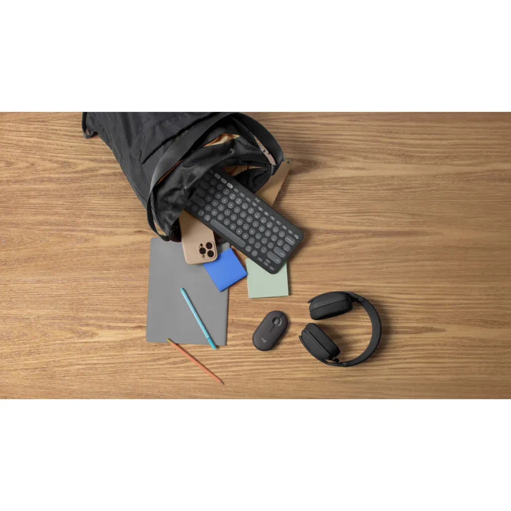 Imagen 7 de Teclado Inalámbrico Logitech Pebble Keys 2 K380S Bluetooth Dongle USB Grafito