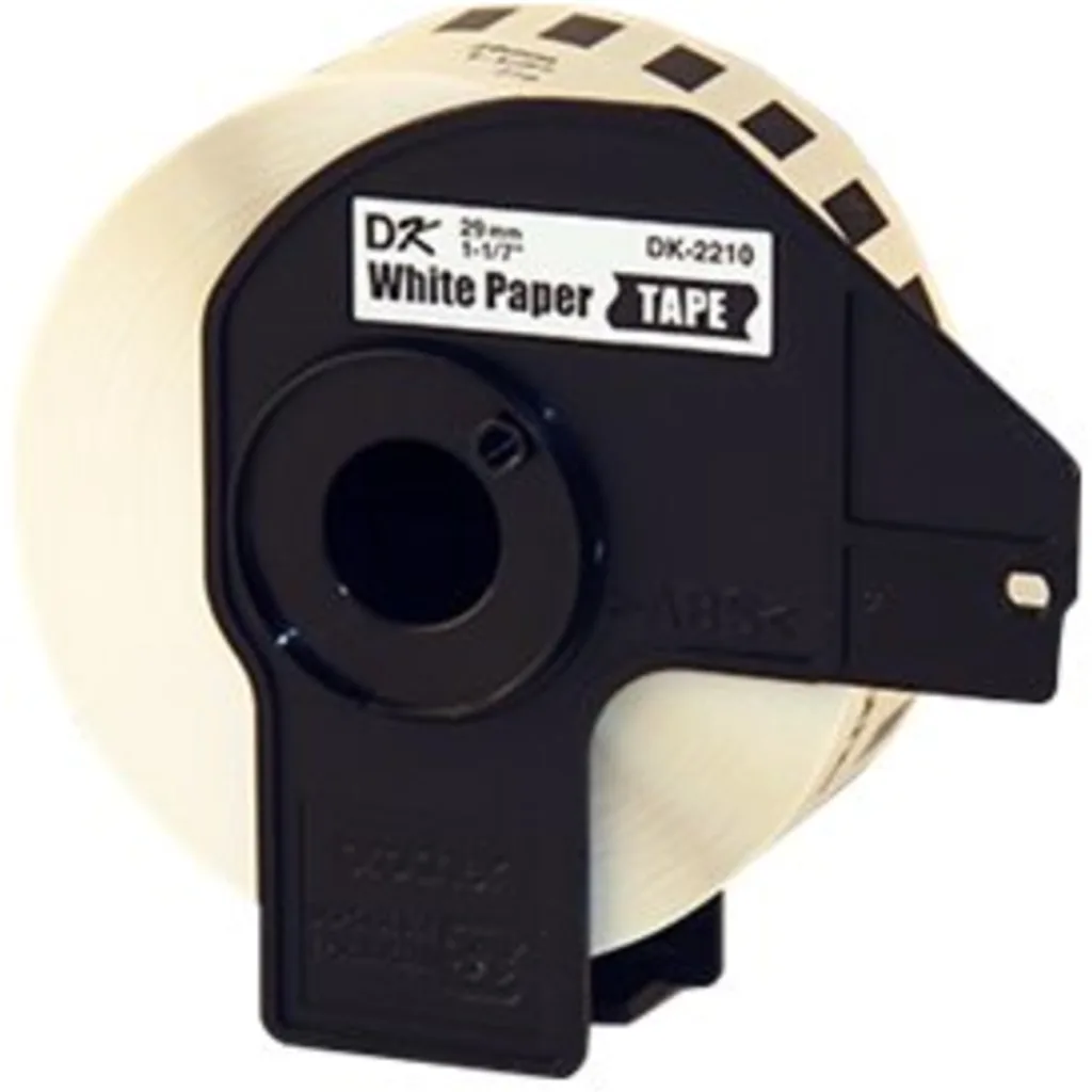 Cinta Papel Térmico Brother DK2210, 29mm*30.48mts Colr Blanco
