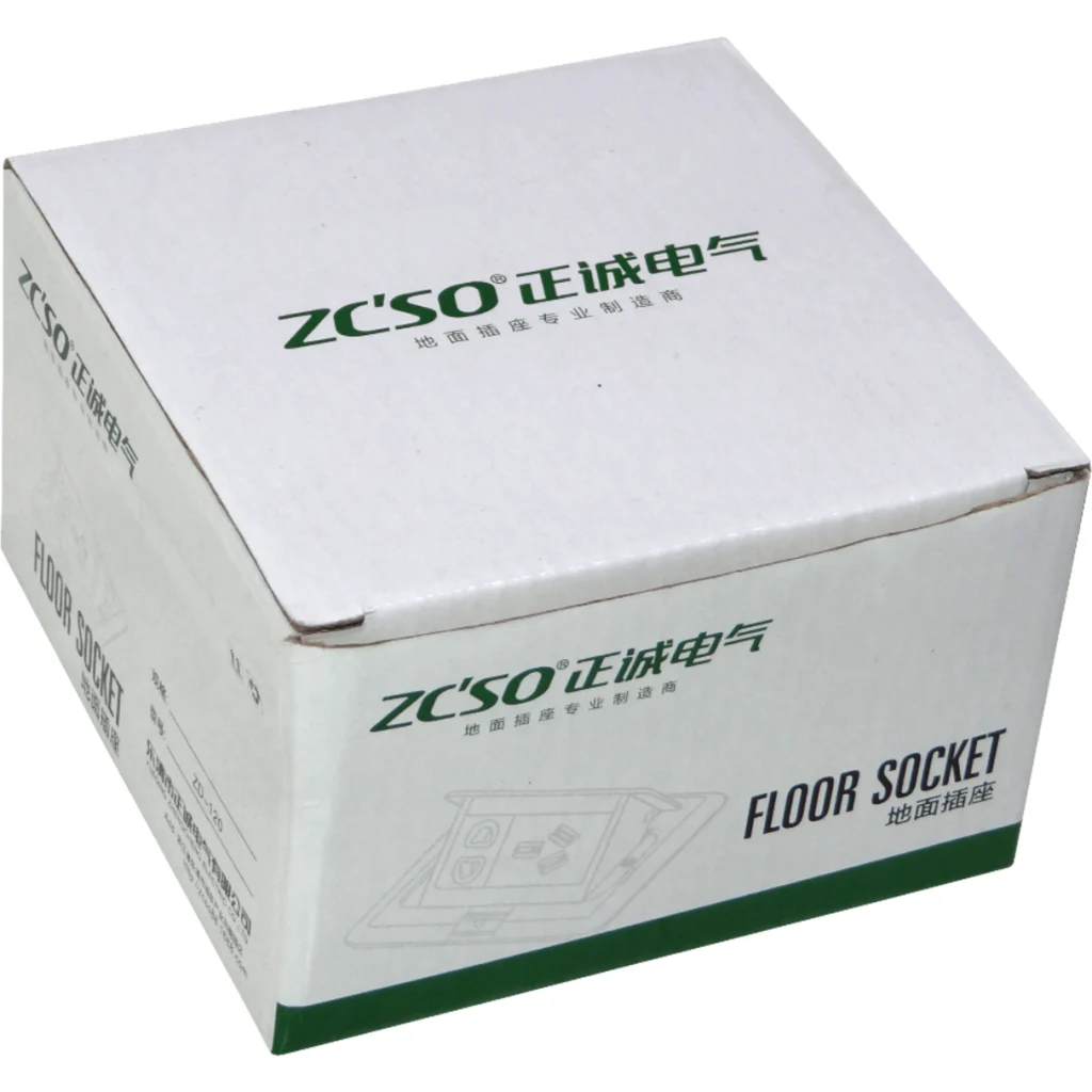Imagen 6 de 6-RJ45-Hembra Caja a Piso Abatible Metal 100x100x55mm Tapa-120x120mm