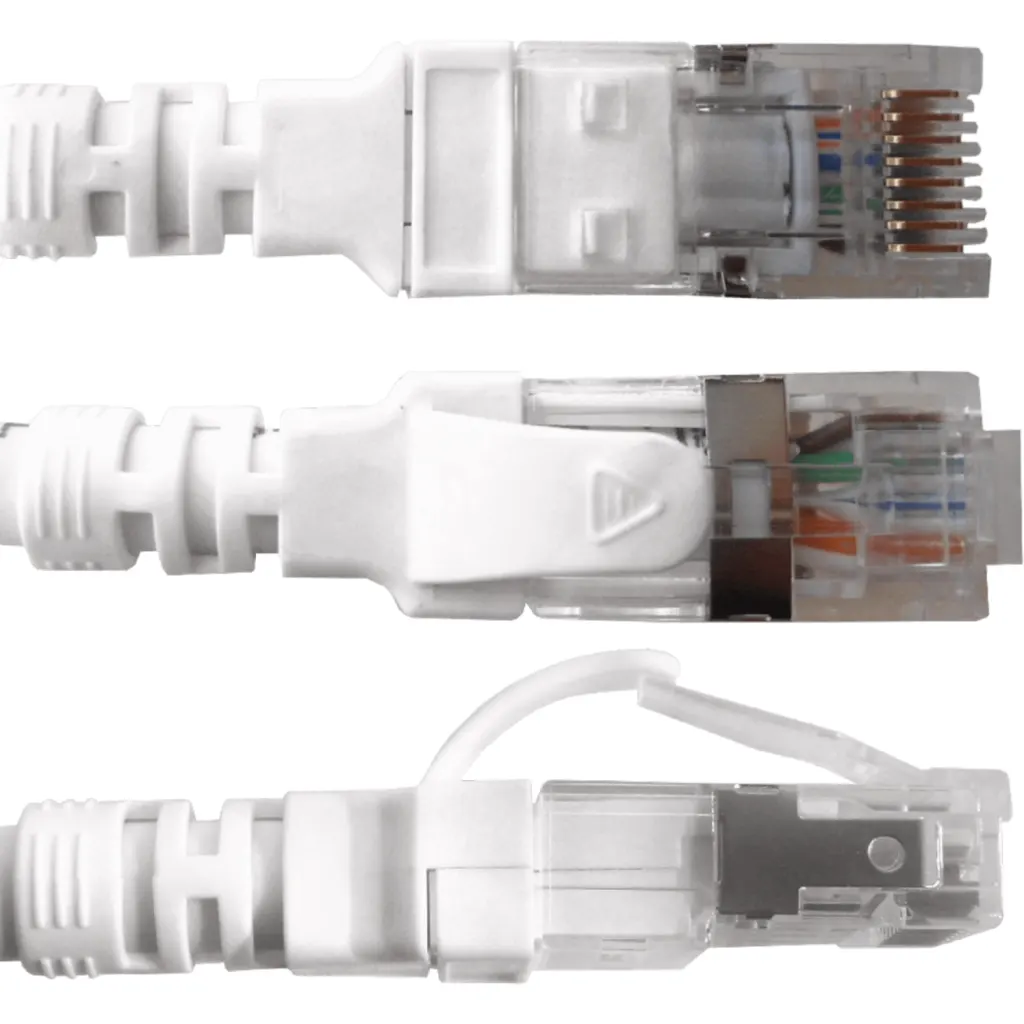 Imagen 1 de Cable de Red Linkmade Cat6a LSZH U/FTP Inyectado Multifilar 7mts BLANCO