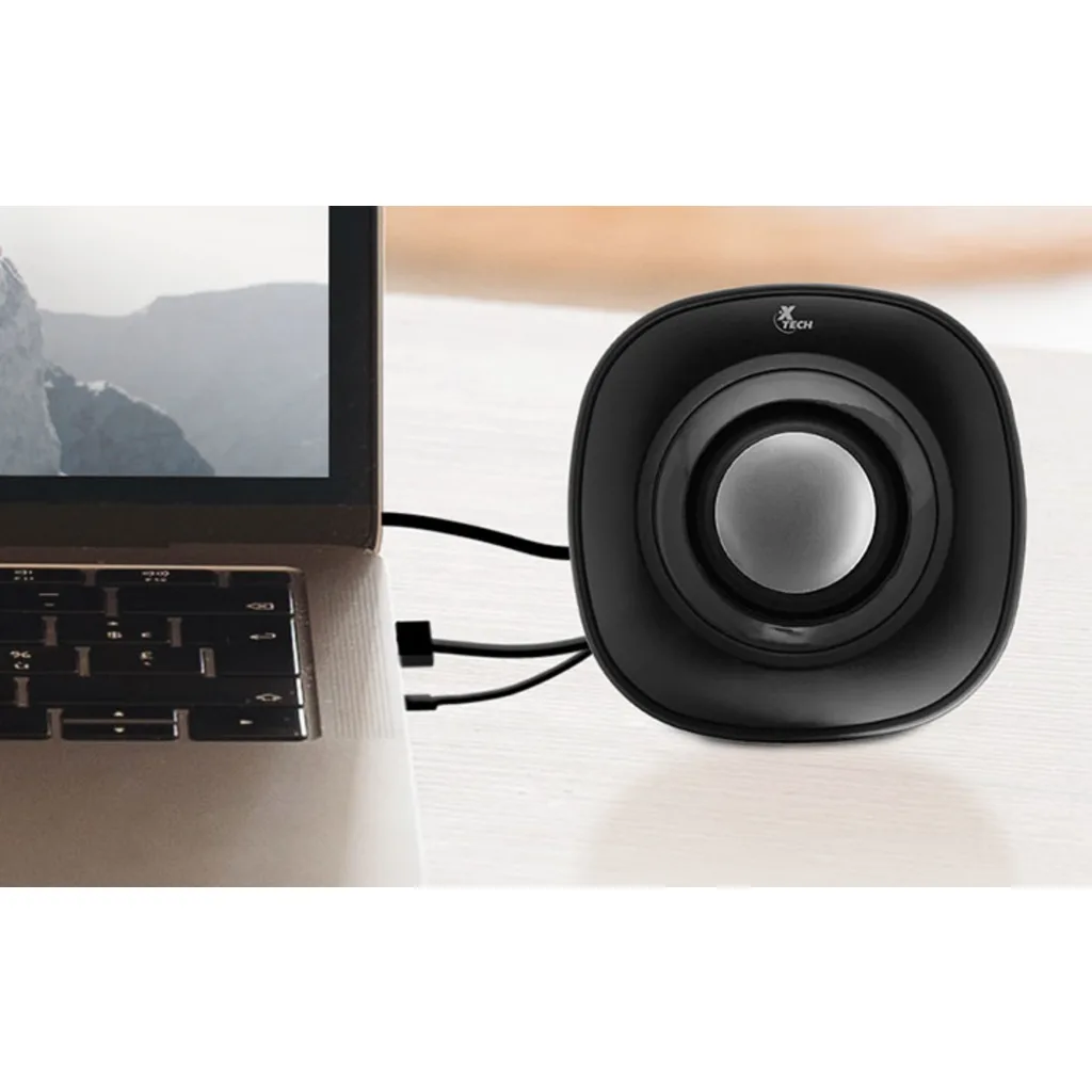 Imagen 2 de Parlante Xtech Spekter XTS-115BK 2.0 Canales 6W RMS 3.5mm Power USB Negro
