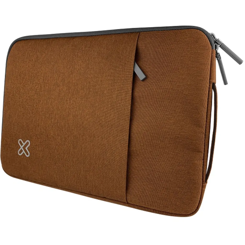 Imagen 1 de Funda KlipX KNS-420BR para  Notebook hasta 15.6" Con Cierre Poliéster Color Café