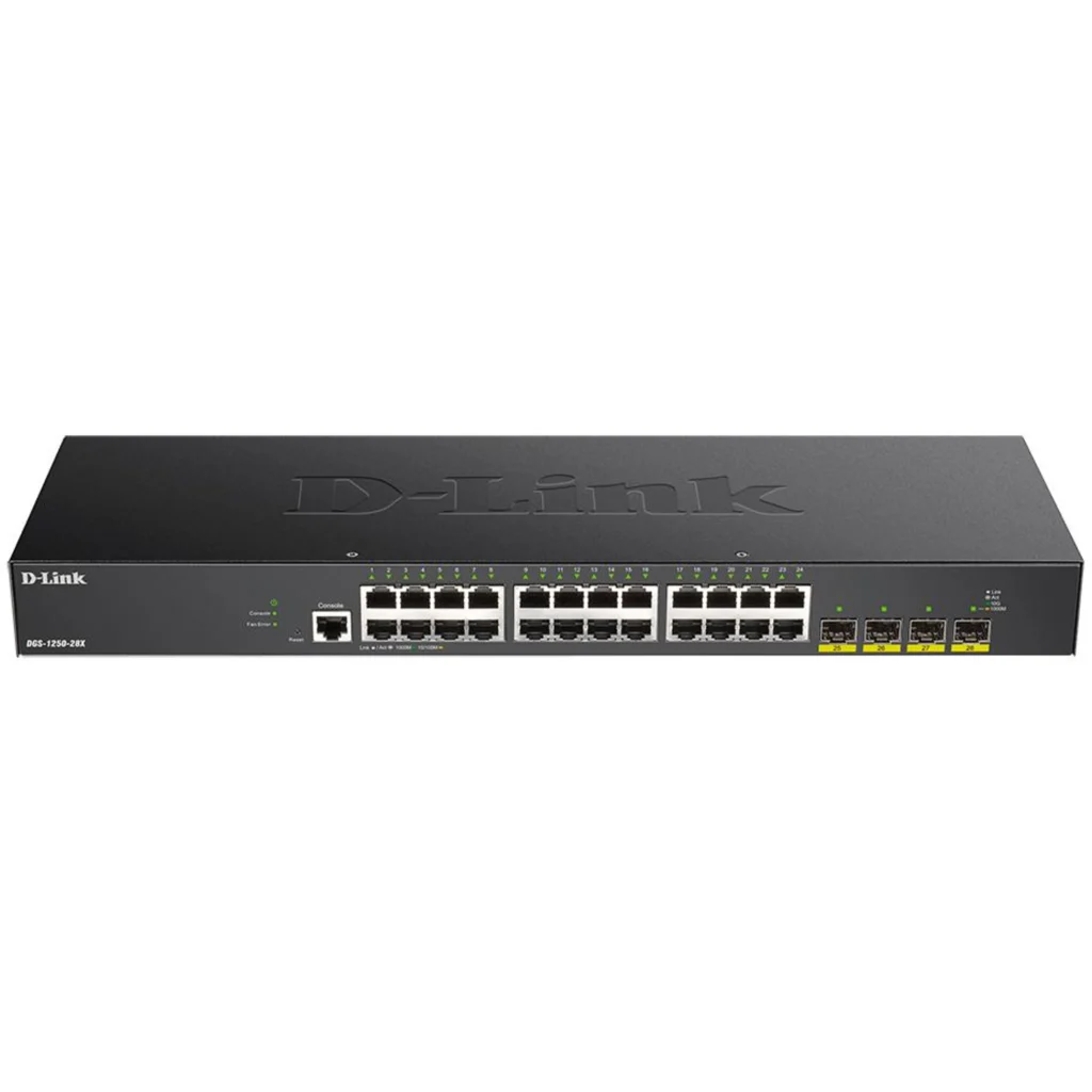 Switch D-Link DGS-1250-28X 24 Ports 10/100/1000 Mbps + 4 Ports 1