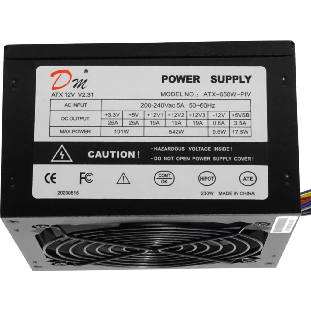 Imagen 2 de Fuente Poder ATX 650W Sata Requiere cable poder C13 4816