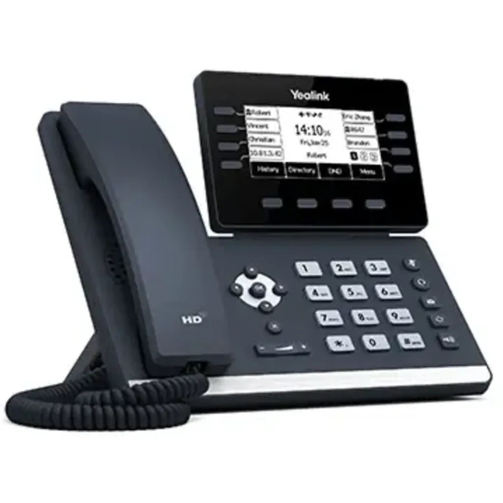 Teléfono IP Yealink SIP Gigabit POE WIFI Bluetooth incorporado 12 cuentas Voip
