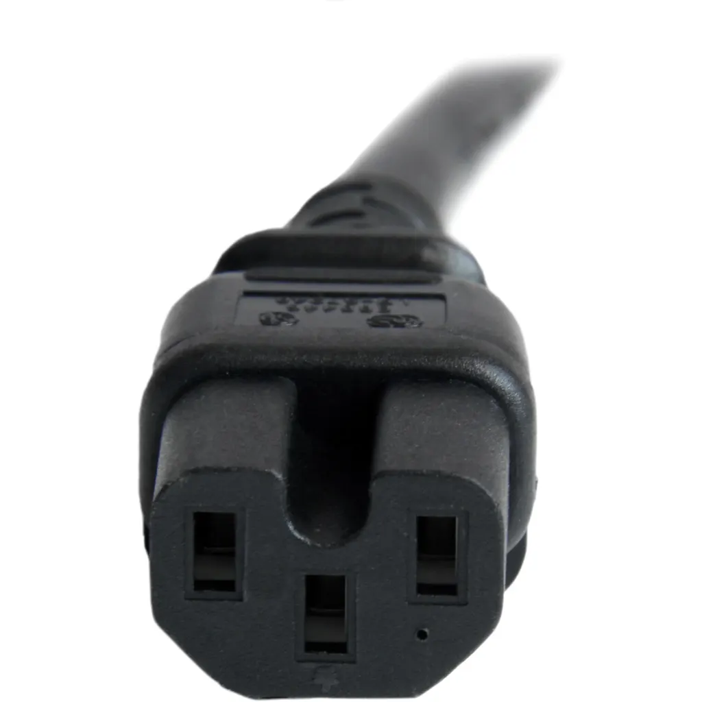 Imagen 4 de Cable de Poder IEC C14 a IEC C15 14 AWG 91cm para Computadores Servidor UPS
