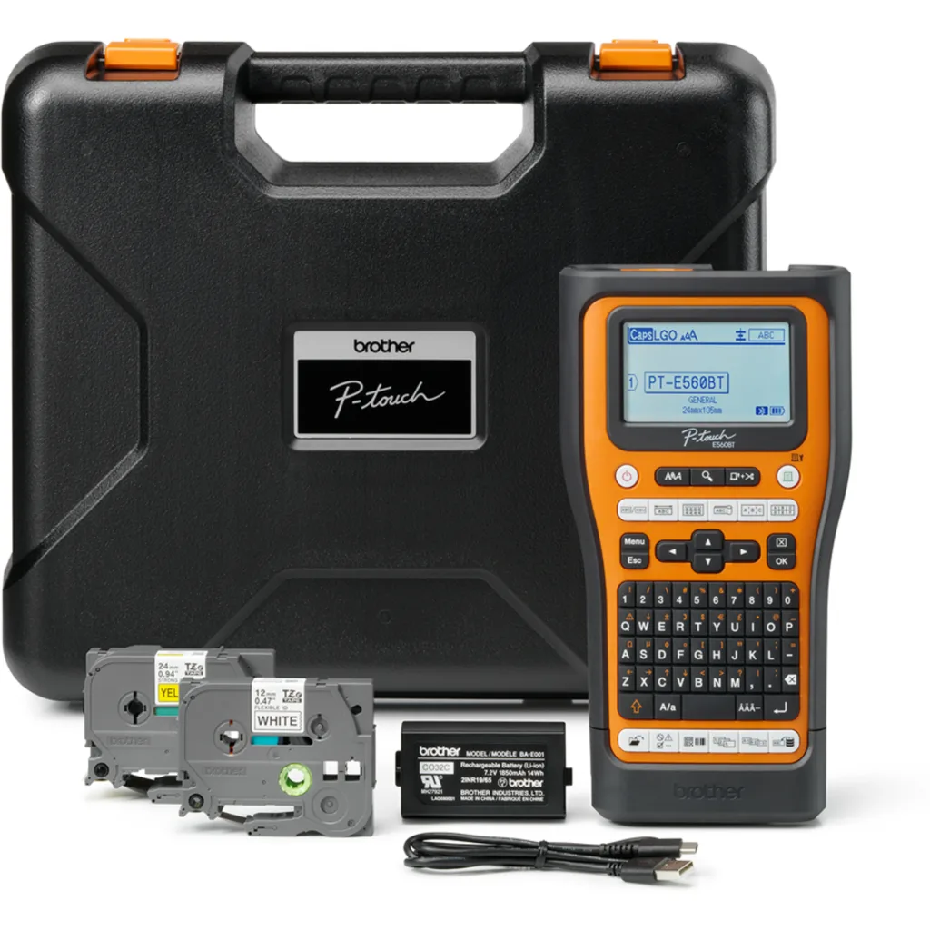 Imagen 4 de Rotuladora Industrial Brother PT-E560BTVP, 18/24mm 30mm/s Bluetooth USB-C
