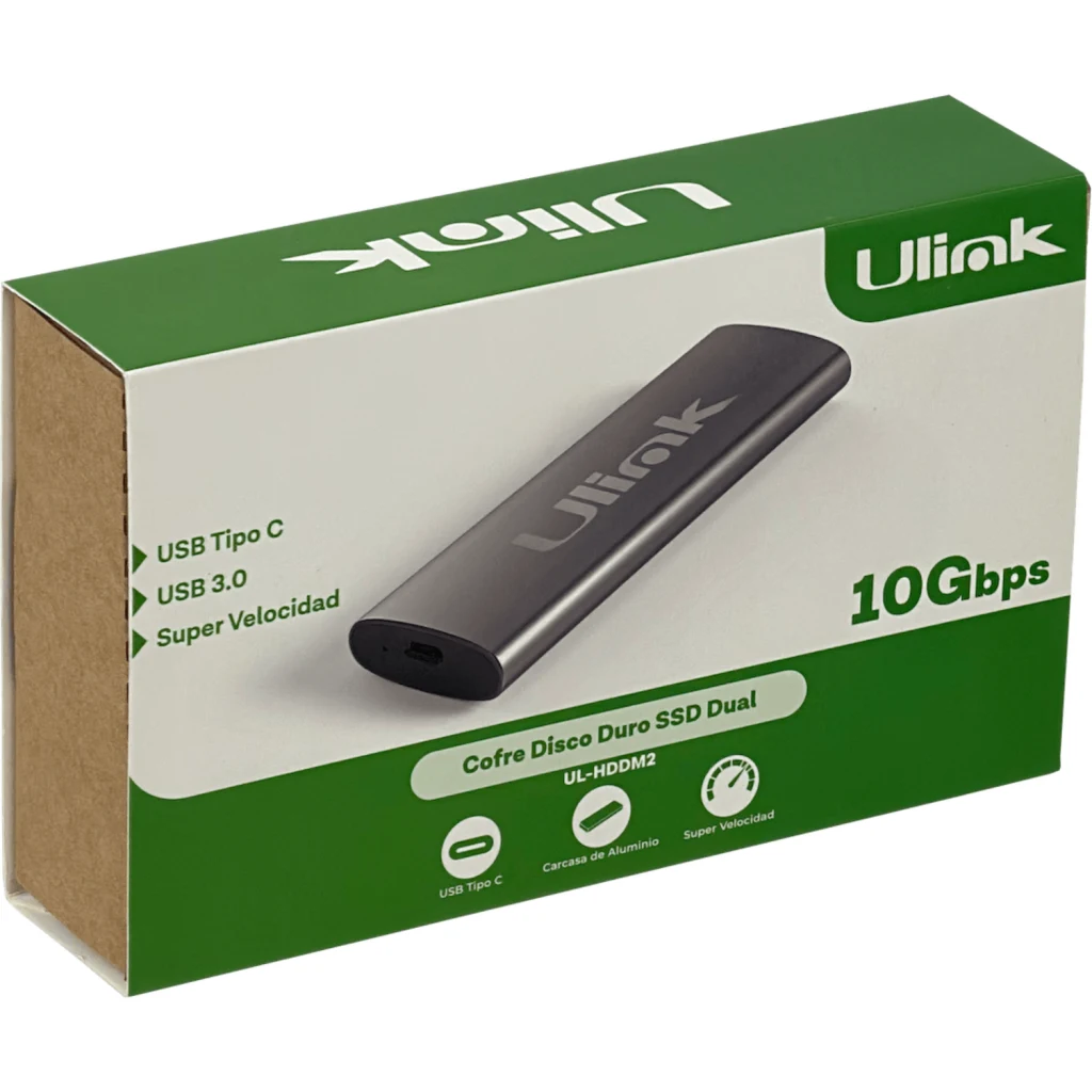 Imagen 8 de Cofre Porta SSD M.2 Genérico USBC-M2, para M.2 NVMe, Incly. Cable USB-C M/M