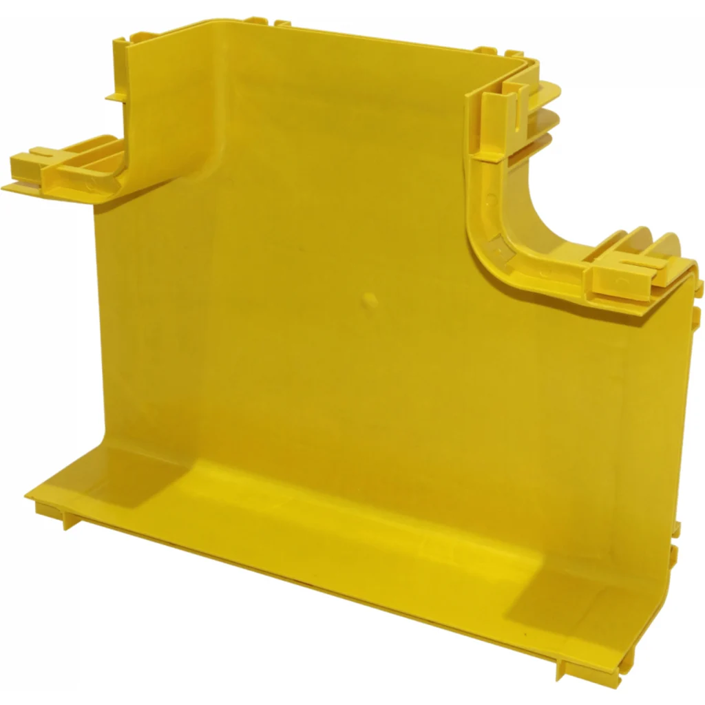 Imagen 1 de 240x100mm Derivacion Horizontal Tee Amarilla PC+ABS LSZH Hembra
