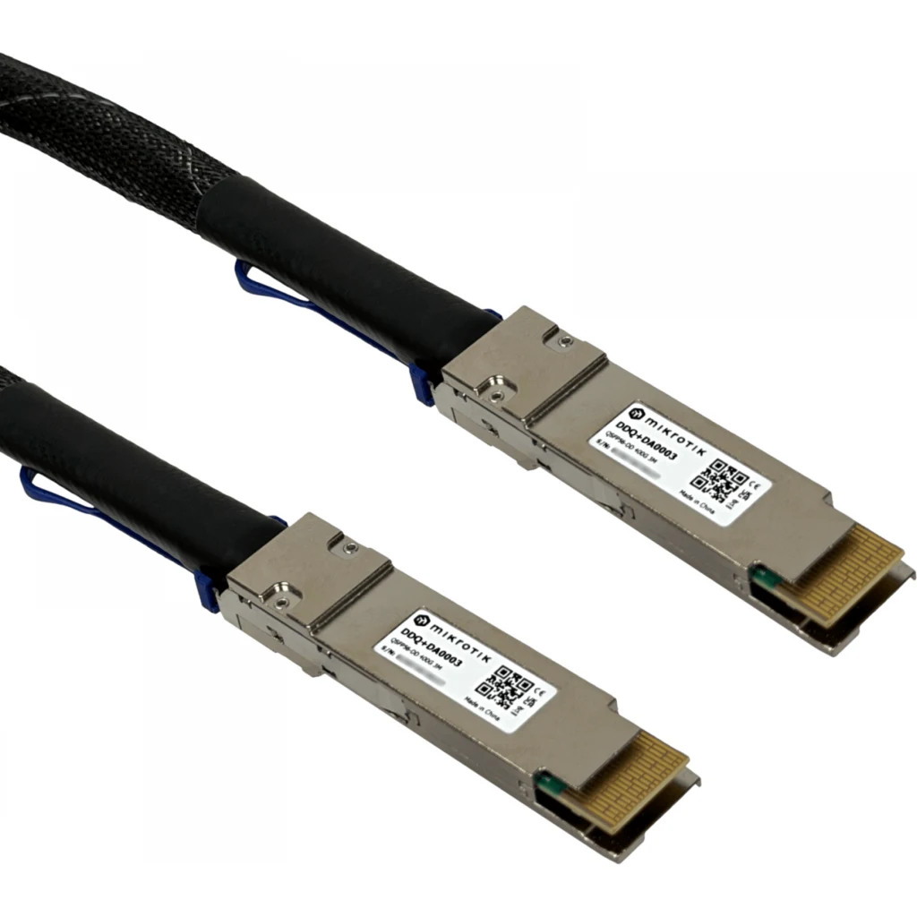 Imagen 3 de MIKROTIK 3mt QSFP-DD-400G Cable Directo Backbone DAC Cobre 26AWG