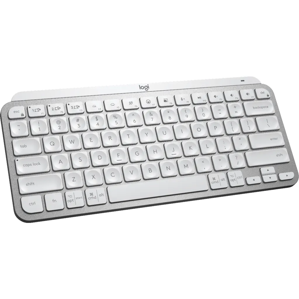 Imagen 4 de Teclado Español iluminado Bluetooth Logitech MX Keys Mini Blanco + Regalo