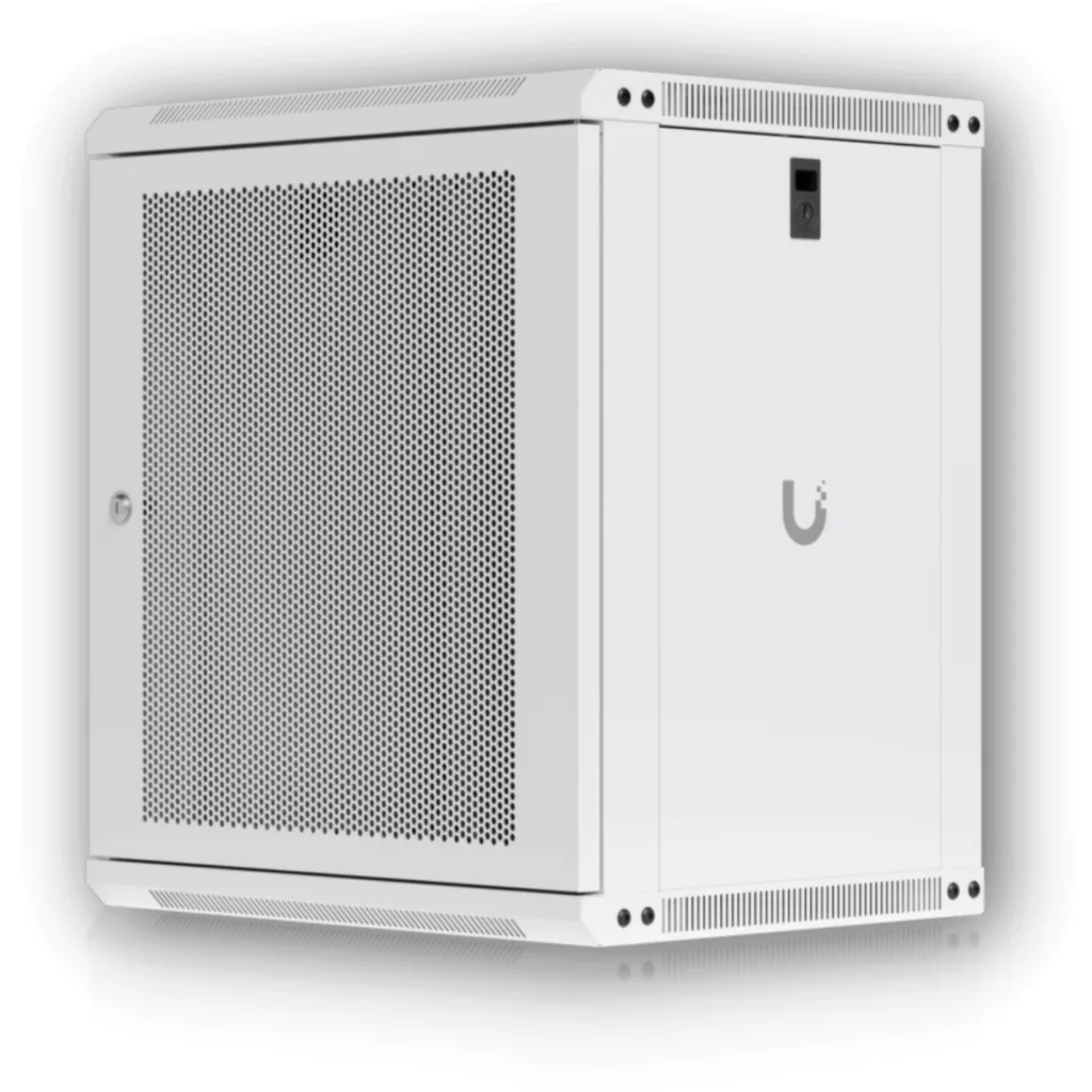 Imagen 5 de UBIQUITI Blanco 12U 45cm-Fondo Microperforada Gabinete Rack Pared Muro