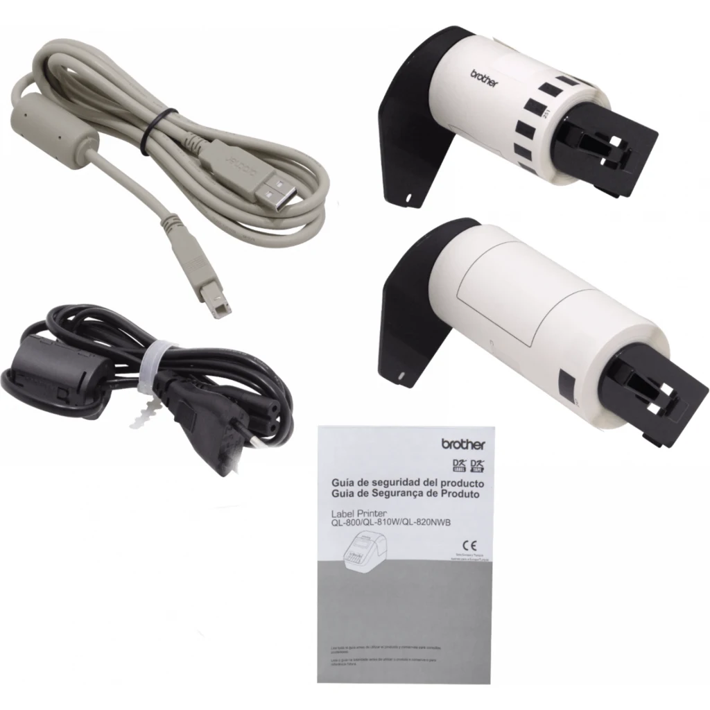 Imagen 2 de BROTHER 103mm 2-USB LAN WiFi BT DK 300dpi Impresora Termica AutoCorte