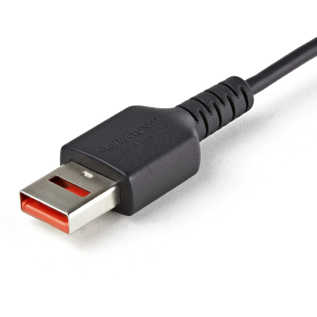 Imagen 2 de Cable Adaptador USB Tipo-A a USB Tipo-C M/M Secure Charge Cable 1m Negro - StarT