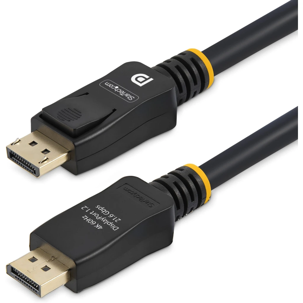 Imagen 1 de Cable DisplayPort 4K MBR con Cierre de Seguridad Bloqueo con Pestillo 5mt