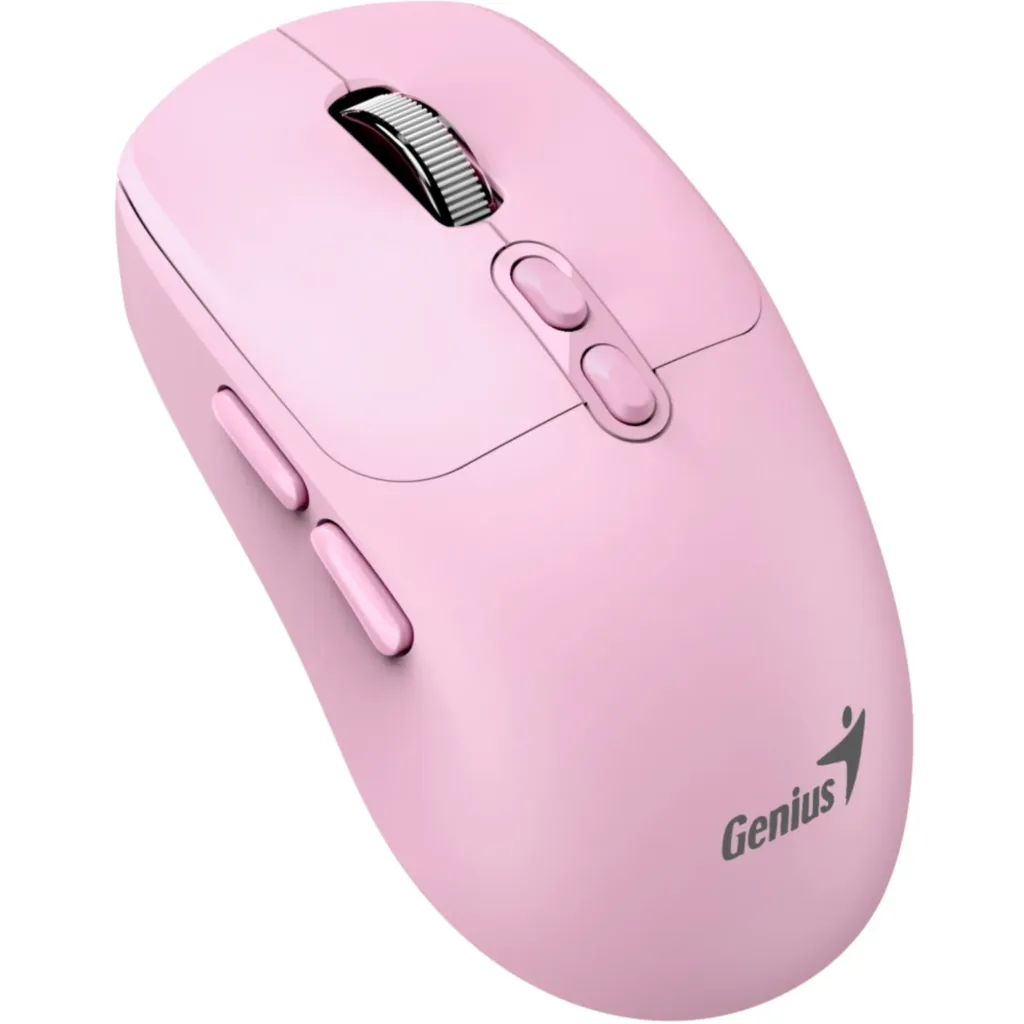GENIUS MOUSE INALAMBRICO BLUETOOTH + 2,4GHZ COPILOT PINK-NX-8080S-PK
