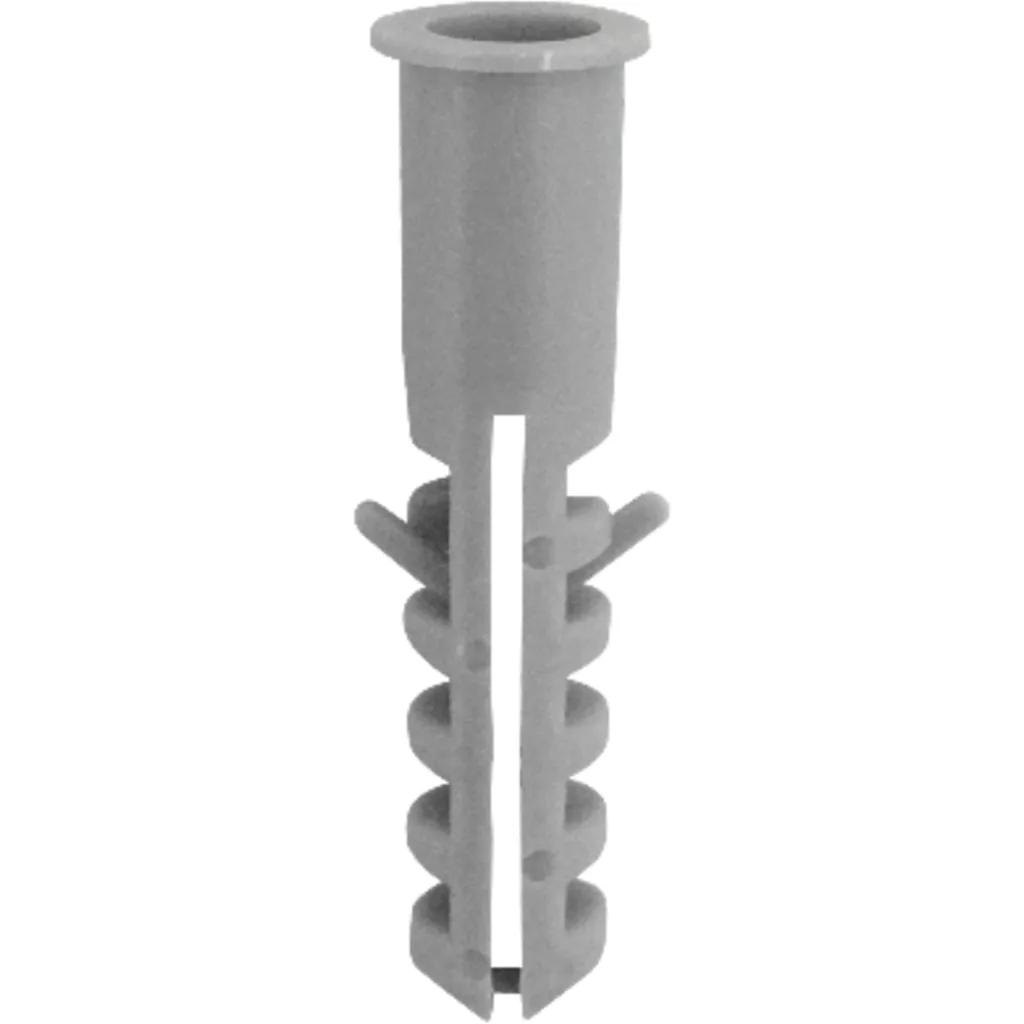 Tarugo 10mm 100-Unids. Plastico-PE Gris 10x44mm Tornillo-5x45