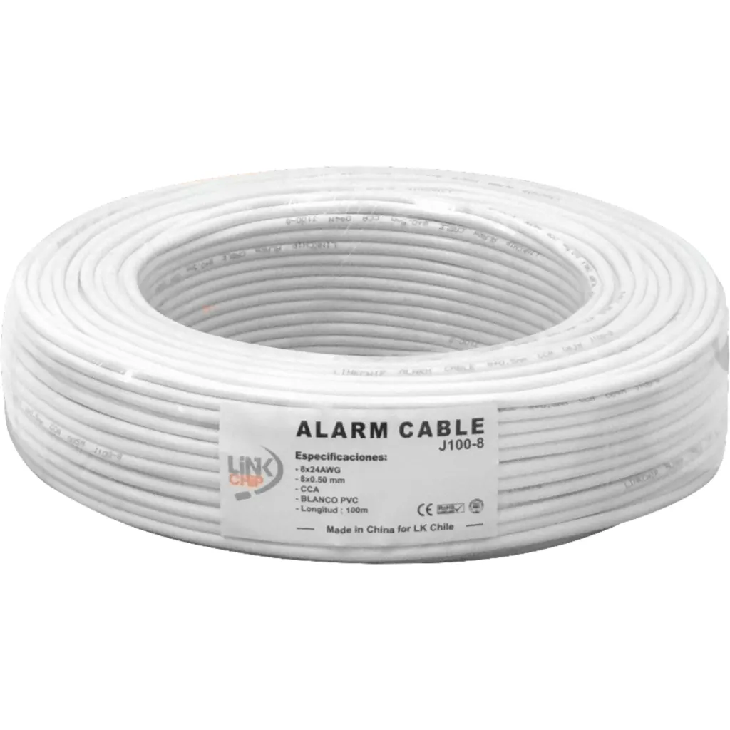 Imagen 1 de 100mt 8C Alambre 24AWG Telefonico 4-Pares Redondo Aleacion CCA 8x0,5mm