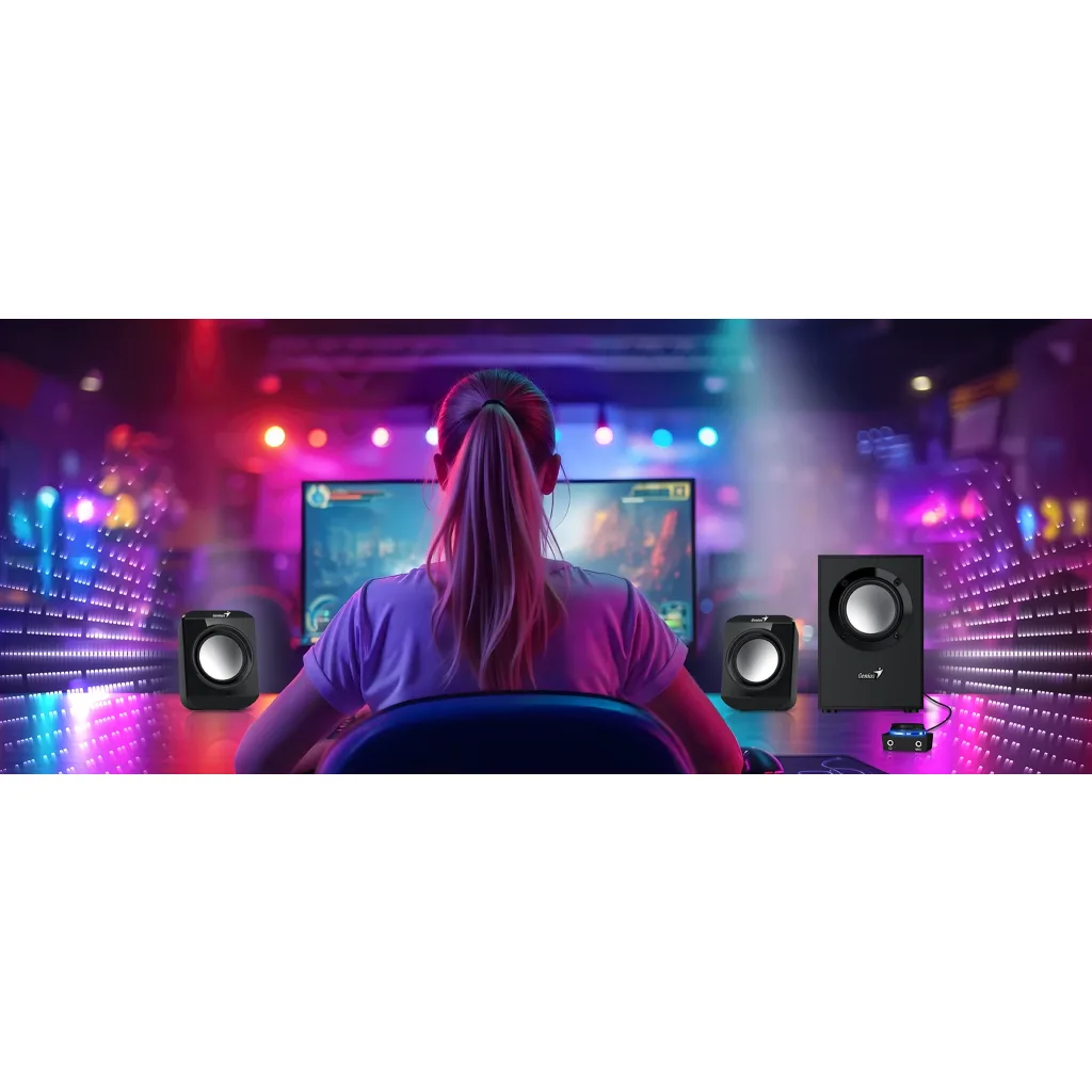 Imagen 3 de GENIUS SUBWOOFER MULTIMEDIA 2.1 BLACK SW-2.1-300 II