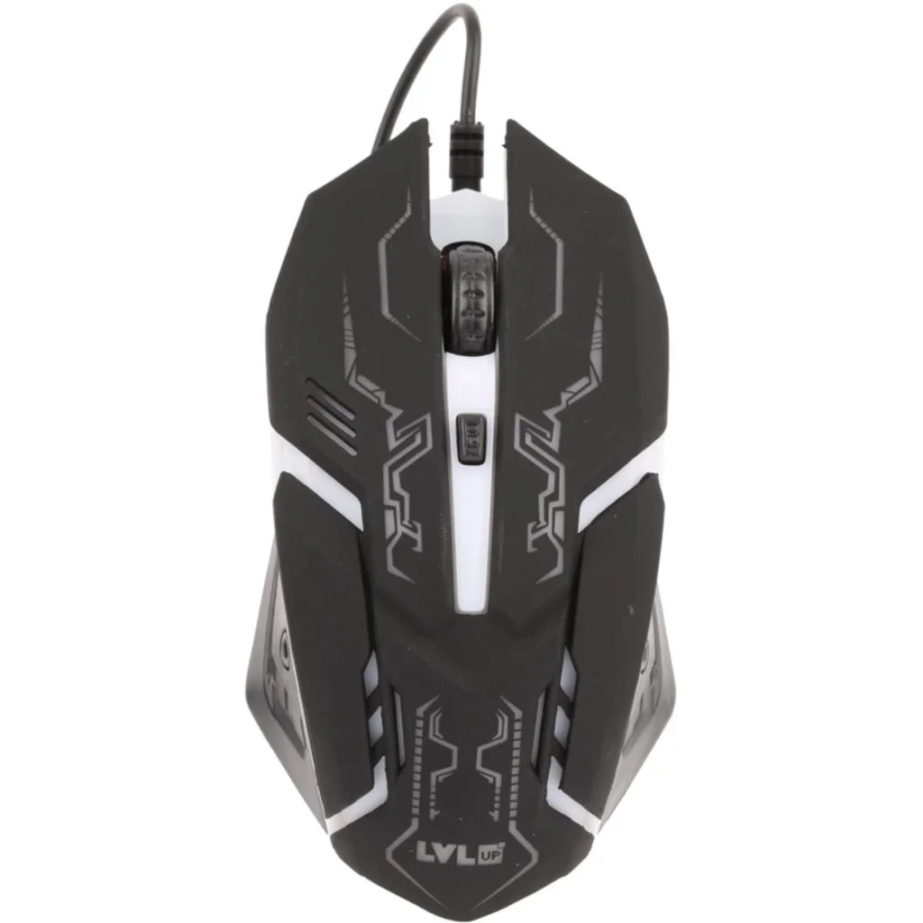 Imagen 1 de Mouse Gamer Alámbrico Vivitar Level Up Óptico 3200DPI 125Hz LED Scroll USB Negro