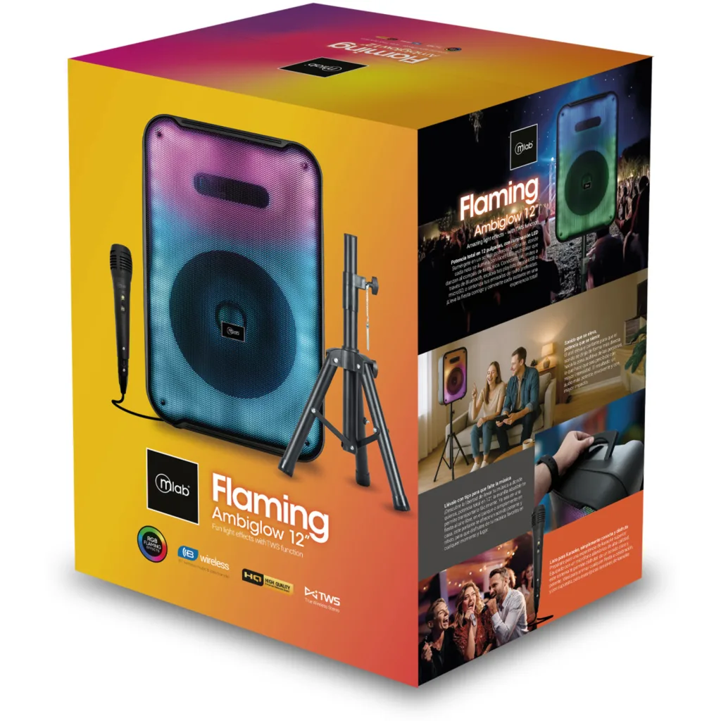 Imagen 8 de MLAB PARLANTE FLAMING AMBIGLOW 12" + ATRIL