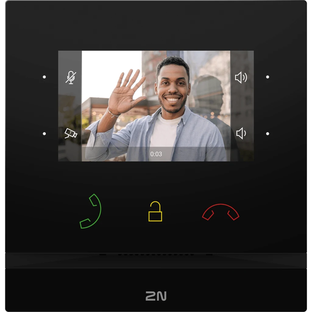 2N Indoor Compact - Unidad de respuesta - cableado - 10/100 Ethernet - negro