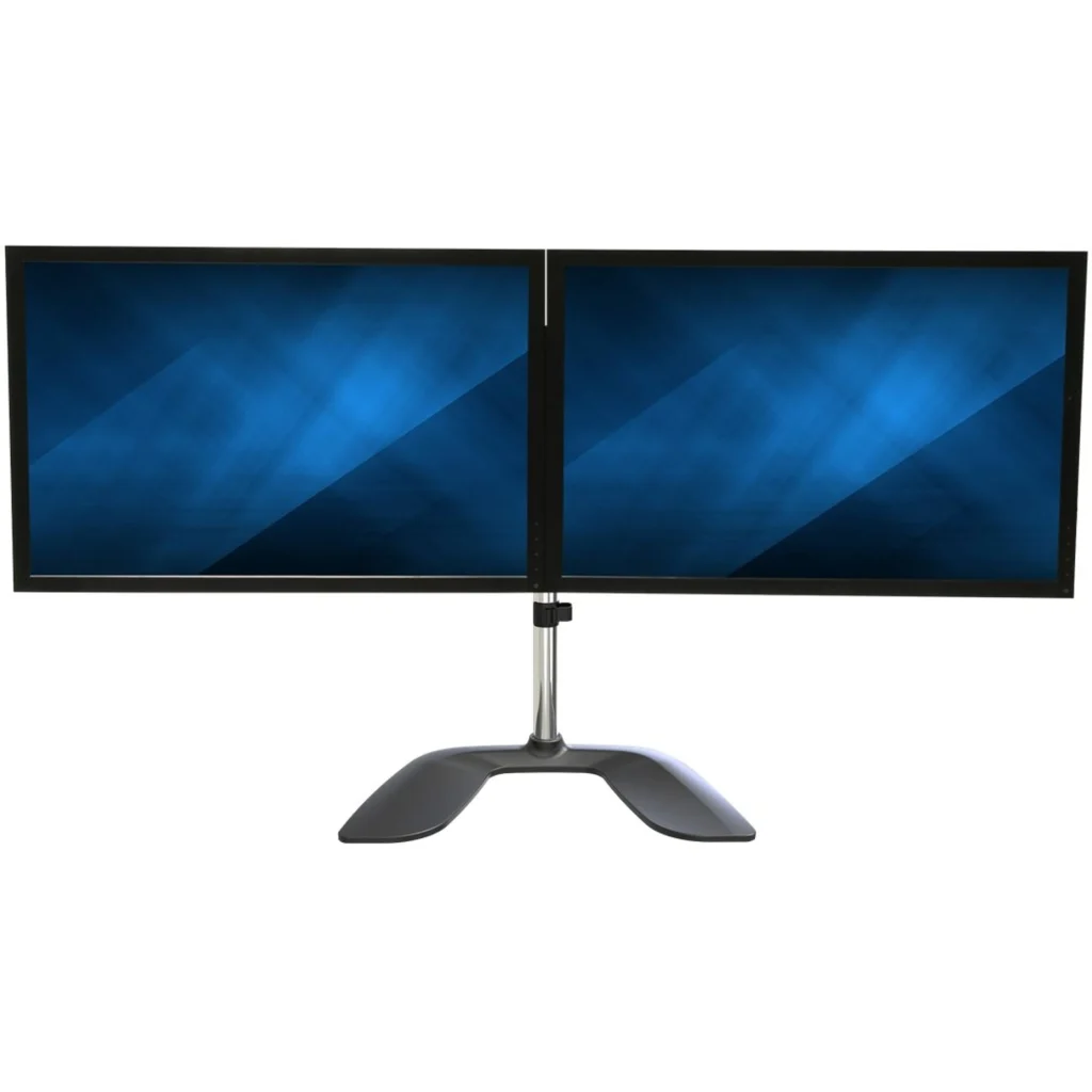 Imagen 1 de StarTech.com Brazo de Soporte VESA Articulado para 2 Monitores de hasta 32 Pulgadas - de Acero y Aluminio - Base para 2 monitores - plástico, aluminio, acero - negro, plata - tamaño de pantalla: 32" - escritorio