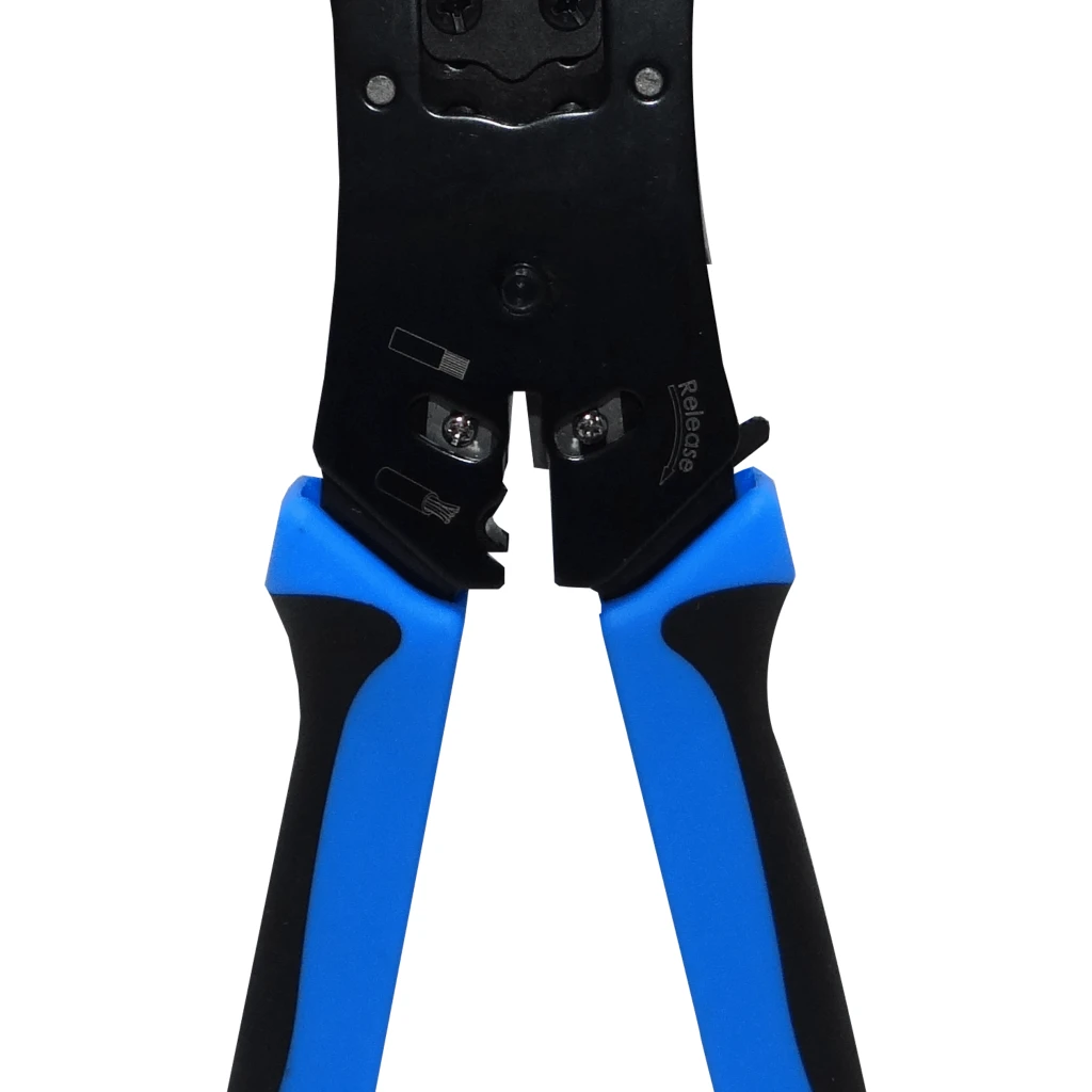 Imagen 1 de LINKMADE CRIMPEADORA RJ45-RJ12-RJ11 PIVOTE-VERTICAL HERRAMIENTA