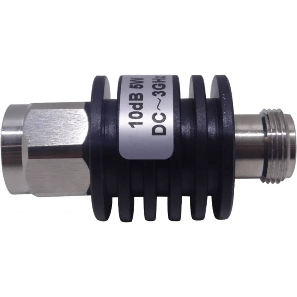 Imagen 2 de Atenuador 10dB 5W 0-3GHz N-Macho N-Hembra Copla