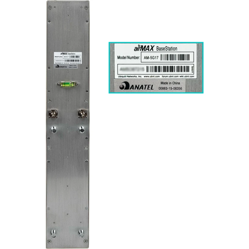 UBIQUITI 17dBi 90SS 5GHz 2-RPSMA 2x2 Antena Sectorial req-Rocket